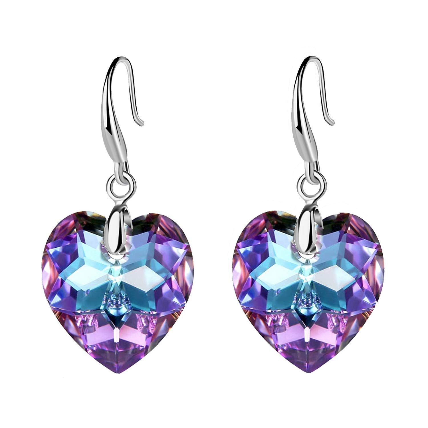 Wholesale Ocean Star Heart Glass Earrings